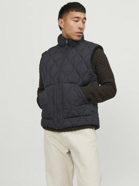 Jack & Jones Schwarze Herren Reversible Jack & Jones Side Vest