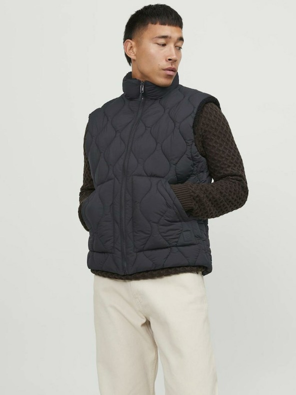 Jack & Jones Schwarze Herren Reversible Jack & Jones Side Vest