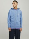 Jack & Jones Blaues Jack & Jones Forest Herren-Kapuzen-Sweatshirt mit Reißverschluss