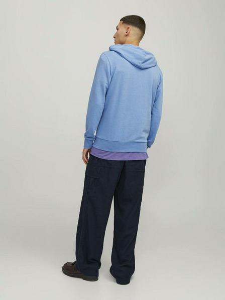 Jack & Jones Blaues Jack & Jones Forest Herren-Kapuzen-Sweatshirt mit Reißverschluss