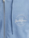 Jack & Jones Blaues Jack & Jones Forest Herren-Kapuzen-Sweatshirt mit Reißverschluss