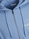 Jack & Jones Blaues Jack & Jones Forest Herren-Kapuzen-Sweatshirt mit Reißverschluss
