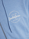 Jack & Jones Blaues Jack & Jones Forest Herren-Kapuzen-Sweatshirt mit Reißverschluss