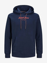Jack & Jones Dunkelblauer Jack & Jones Henry-Kapuzenpullover für Herren