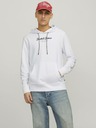 Jack & Jones Weißer Jack & Jones Henry-Kapuzenpullover für Herren