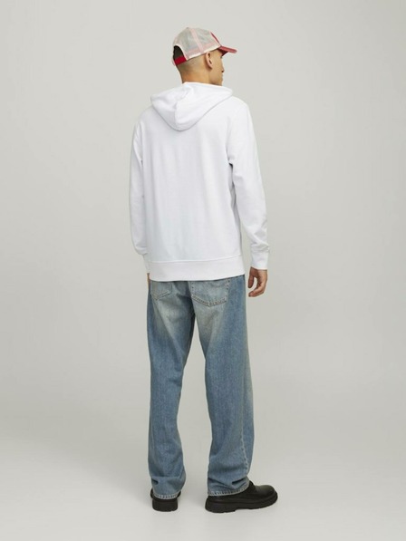 Jack & Jones Weißer Jack & Jones Henry-Kapuzenpullover für Herren