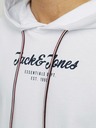 Jack & Jones Weißer Jack & Jones Henry-Kapuzenpullover für Herren