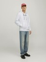 Jack & Jones Weißer Jack & Jones Henry-Kapuzenpullover für Herren