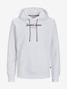 Jack & Jones Weißer Jack & Jones Henry-Kapuzenpullover für Herren