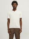 Jack & Jones Cremefarbenes Herren-Poloshirt aus Leinen von Jack & Jones