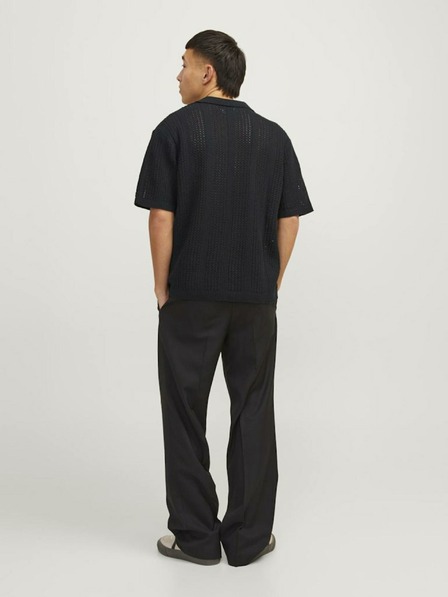 Jack & Jones Schwarzes Herren-Poloshirt Jack & Jones Taormina