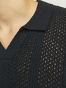 Jack & Jones Schwarzes Herren-Poloshirt Jack & Jones Taormina