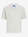 Jack & Jones Cremefarbenes Herren-Polohemd Jack & Jones Taormina