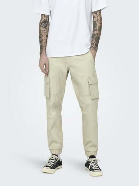 ONLY & SONS Beige Herren Cargo-Hose ONLY & SONS Cam Stage