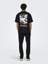 ONLY & SONS Schwarzes Herren-T-Shirt ONLY & SONS Apoh