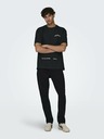 ONLY & SONS Schwarzes Herren-T-Shirt ONLY & SONS Apoh