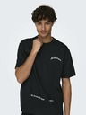 ONLY & SONS Schwarzes Herren-T-Shirt ONLY & SONS Apoh