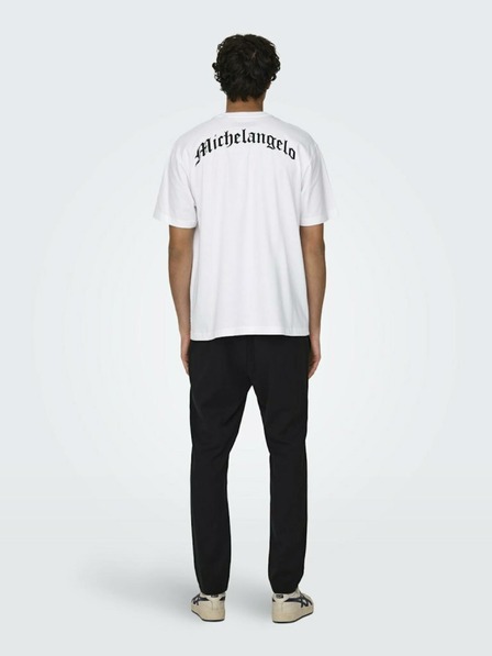 ONLY & SONS Weißes Herren ONLY & SONS Apoh T-Shirt