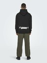 ONLY & SONS Schwarzer Herren-Kapuzenpullover ONLY & SONS Apoh