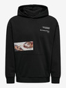 ONLY & SONS Schwarzer Herren-Kapuzenpullover ONLY & SONS Apoh