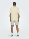 ONLY & SONS Cremefarbenes Herren-Strickhemd ONLY & SONS Diego