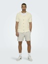 ONLY & SONS Cremefarbenes Herren-Strickhemd ONLY & SONS Diego