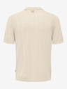 ONLY & SONS Cremefarbenes Herren-Strickhemd ONLY & SONS Diego
