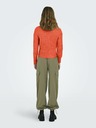 ONLY Orangefarbener ONLY Agnes-Pullover für Frauen