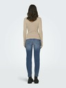 ONLY Beigefarbener Damen-Ripppullover ONLY Julie