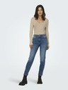 ONLY Beigefarbener Damen-Ripppullover ONLY Julie