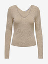 ONLY Beigefarbener Damen-Ripppullover ONLY Julie