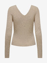 ONLY Beigefarbener Damen-Ripppullover ONLY Julie