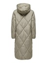 ONLY Beigefarbener Damen-Steppmantel ONLY New Tamara