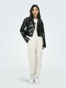 ONLY Schwarze Damen Lederjacke ONLY Simone