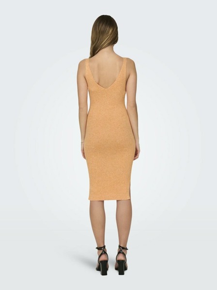 ONLY Orangefarbenes Damen Ärmelkleid ONLY Lina