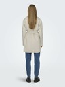 ONLY Cremefarbener Damen-Wildledermantel ONLY Joline