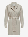ONLY Cremefarbener Damen-Wildledermantel ONLY Joline