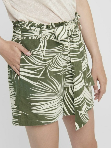 ONLY Khaki gemusterte Shorts ONLY Rora