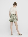ONLY Khaki gemusterte Shorts ONLY Rora