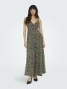 ONLY Braunes gemustertes Damen-Maxikleid ONLY Eliza
