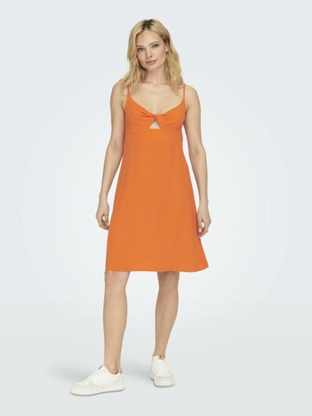 ONLY Orangefarbenes Damen ONLY Mette Kleid