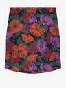 ONLY Schwarzer und roter Damen-Minirock mit Blumenmuster ONLY Nova