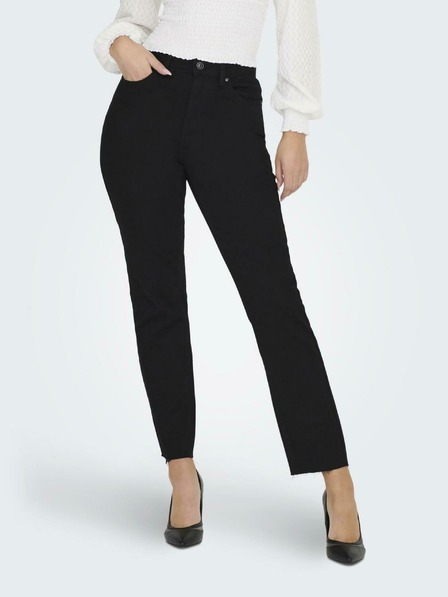 ONLY Schwarze Straight Fit Jeans ONLY Emily