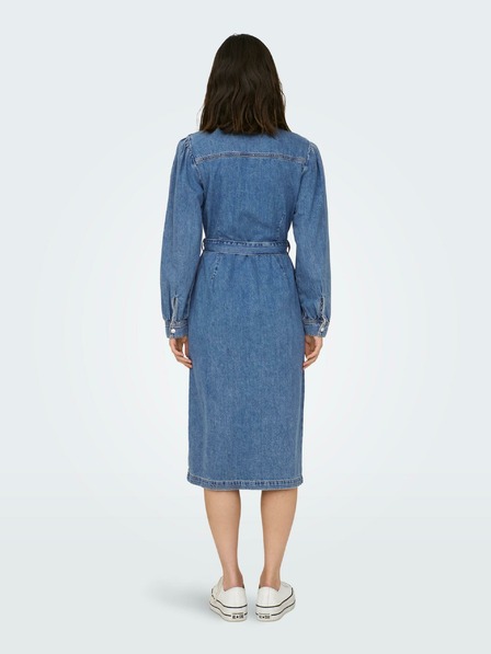 ONLY Blaues Damen Denim-Shirt midriff ONLY Idun