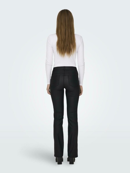 ONLY Schwarze Kunstlederhose für Frauen ONLY Fern