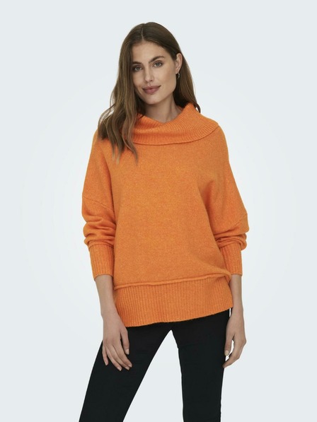 ONLY Orange Damen Pullover in Übergröße ONLY Hazel