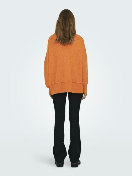 ONLY Orange Damen Pullover in Übergröße ONLY Hazel