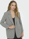 ONLY Hellgraue gestreifte Damenjacke ONLY Brie