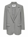 ONLY Hellgraue gestreifte Damenjacke ONLY Brie