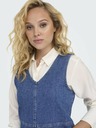 ONLY Blaues Damenkleid aus Jeansstoff ONLY Beya